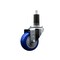 Service Caster 3'' Blue Poly Wheel Swivel 1-1/4'' Expanding Stem Caster SCC-EX20S314-PPUB-BLUE-114 - alternate 1